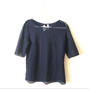 2 for $12 - NWT double-layer lace overlay top